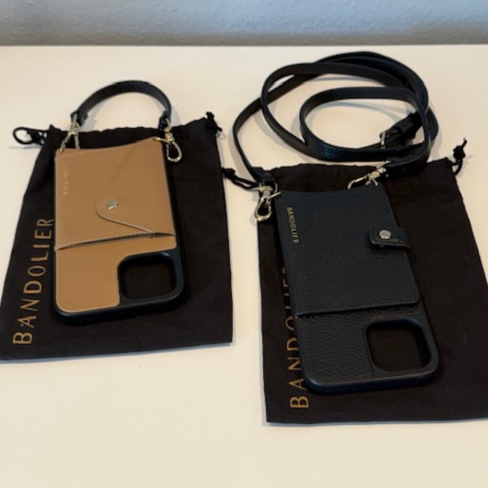 Bandolier Iphone 12 Pro Max (2 sets) + Spigen Magsafe 12 Pro Max (Clear case)